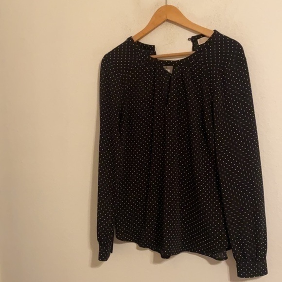 MICHAEL KORS BLACK BLOUSE SIZE MEDIUM - Picture 3 of 3